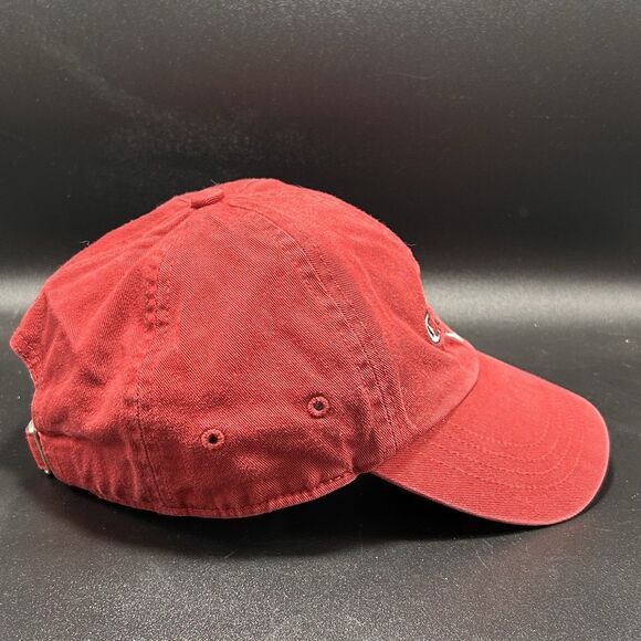 Callaway Golf Hat Unisex Solid Red Adjustable Strap Embroidered 100% Cotton Used - Picture 3 of 7